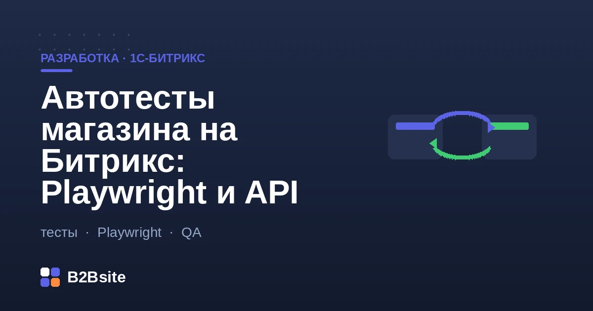 Автотесты интернет-магазина на 1С-Битрикс: сценарии Playwright для каталога, корзины и оплаты плюс проверки через API в CI