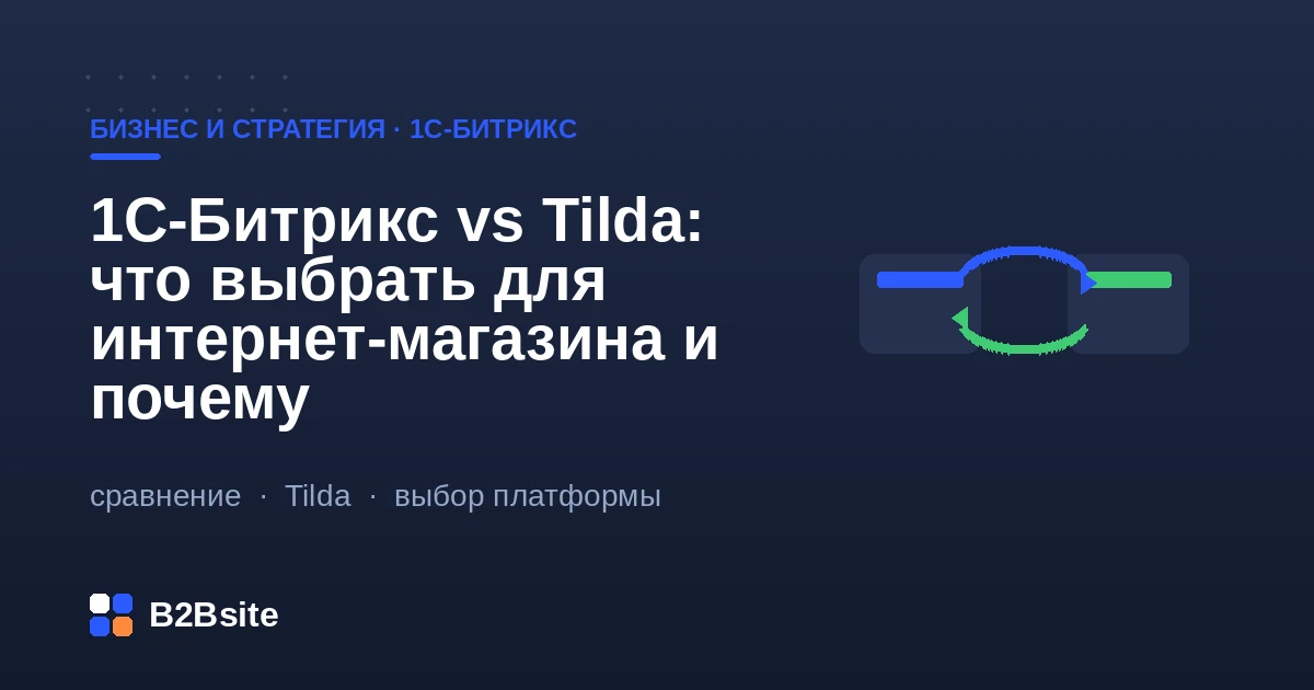 Сравнение 1С-Битрикс и Tilda для интернет-магазина: каталог, обмен с 1С, нагрузка и стоимость владения