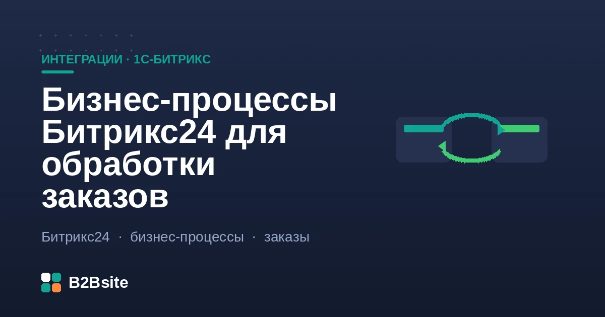 Бизнес-процесс обработки заказа в Битрикс24: согласование, задачи ответственным и уведомления в цепочке автоматизации