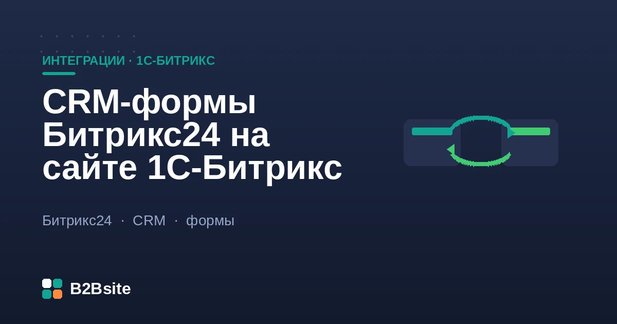 CRM-формы Битрикс24 на сайте 1С-Битрикс: заявка с сайта попадает лидом в воронку продаж CRM