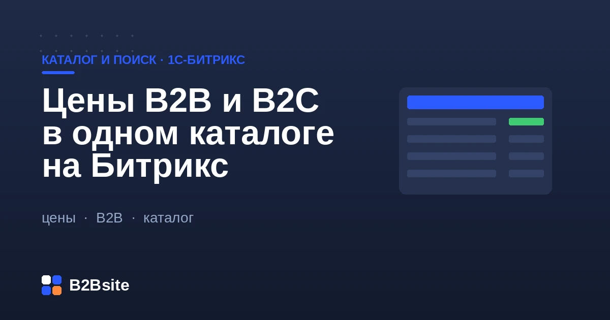 Розничные и оптовые цены в одном каталоге 1С-Битрикс: типы цен, группы покупателей и персональные наценки