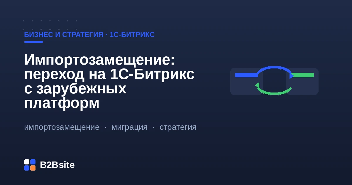 Импортозамещение сайта: переход на 1С-Битрикс с зарубежных платформ — замена CMS, хостинга, платежей и сервисов на российские аналоги