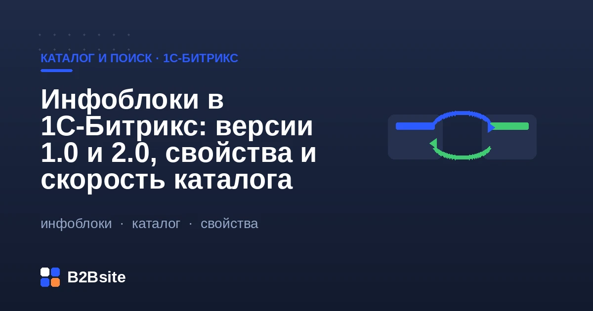 Инфоблоки в 1С-Битрикс: версии 1.0 и 2.0, хранение свойств и скорость каталога