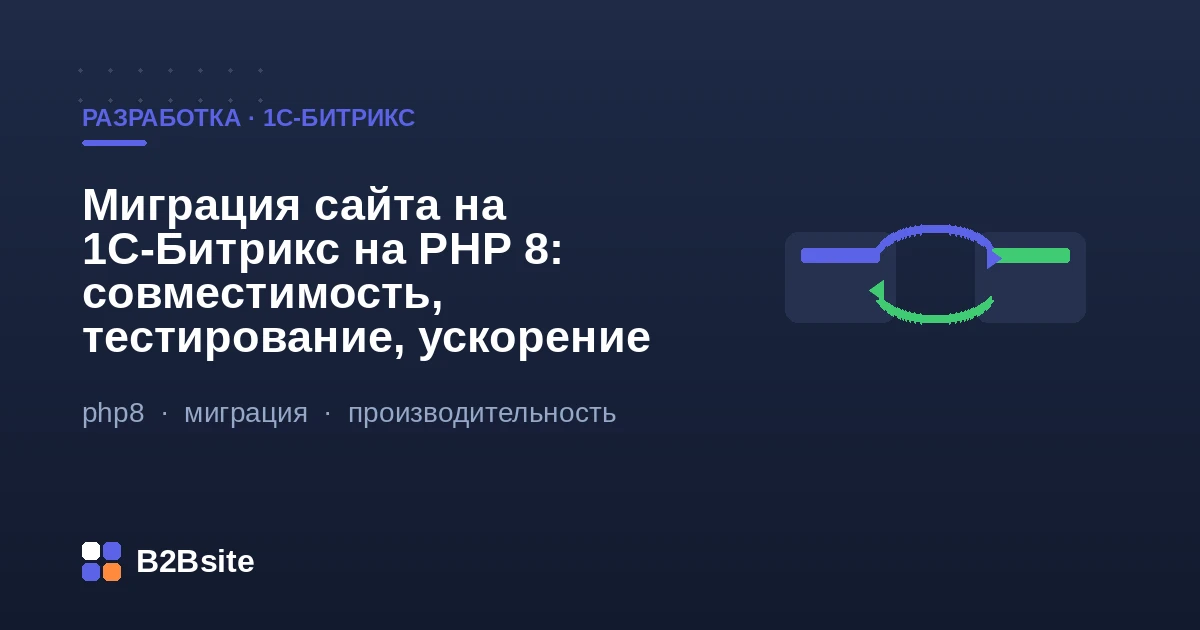 Миграция сайта на 1С-Битрикс на PHP 8: проверка совместимости, тестовый контур и рост производительности