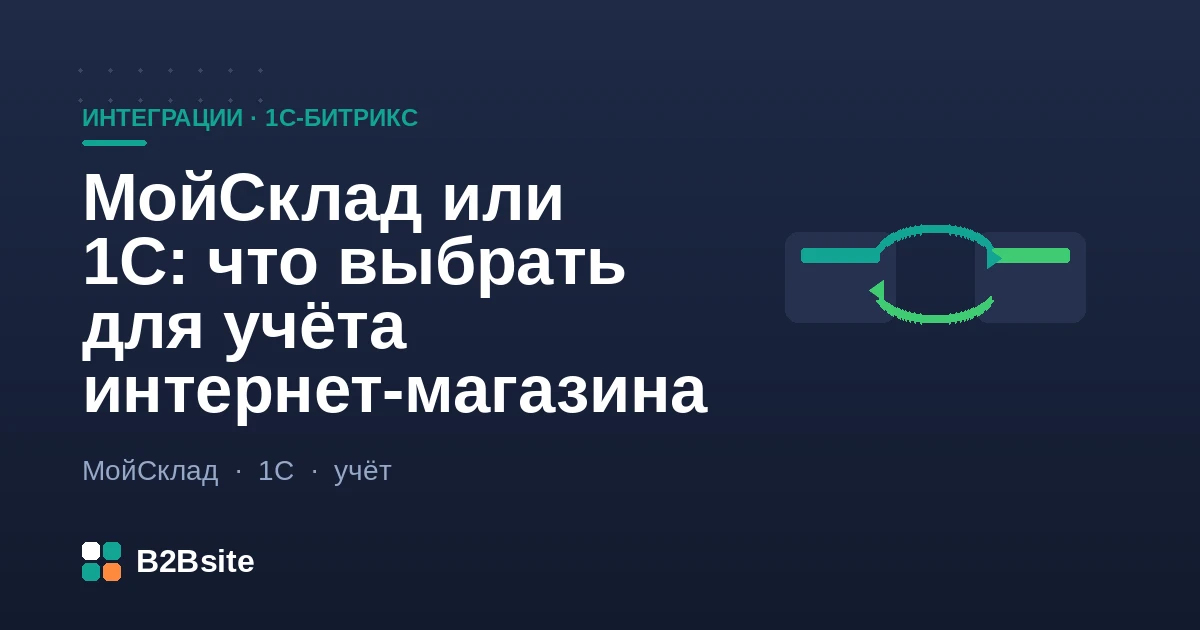 Сравнение МойСклад и 1С для товароучёта интернет-магазина на 1С-Битрикс: остатки, цены, заказы и обмен