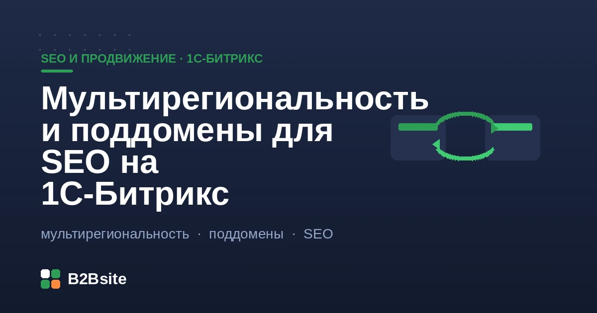 Мультирегиональность и поддомены для SEO на 1С-Битрикс: региональные поддомены, определение города, свои цены и склады