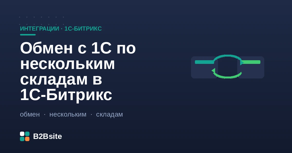 Обмен с 1С по нескольким складам в 1С-Битрикс: остатки по складам, регионы, резервирование
