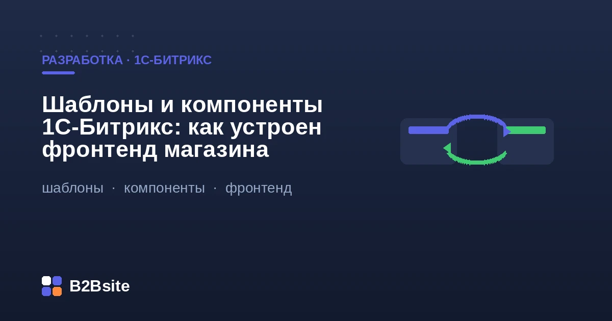 Шаблоны и компоненты 1С-Битрикс: устройство фронтенда магазина, шаблон сайта, компоненты и их шаблоны, кастомизация