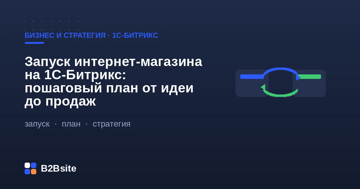 Запуск интернет-магазина на 1С-Битрикс: пошаговый план от идеи и аналитики до первых продаж и развития